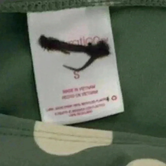 Xhilaration Womens Olive Polka Dot Cheeky Side Tie Bikini Bottom Size Small - Picture 5 of 5